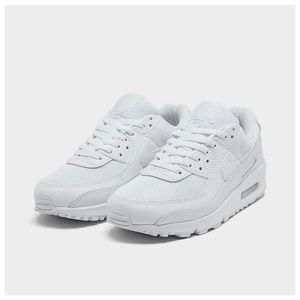 USED WOMEN'S NIKE AIR MAX 90 CASUAL SHOES (WASHED & BLEACH)